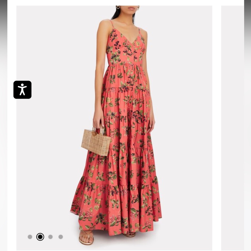 CARA CARA // Nathali Maxi Dress // PINK/ORANGE TANK TIER MAXI DRESS-S-Gorgeous!